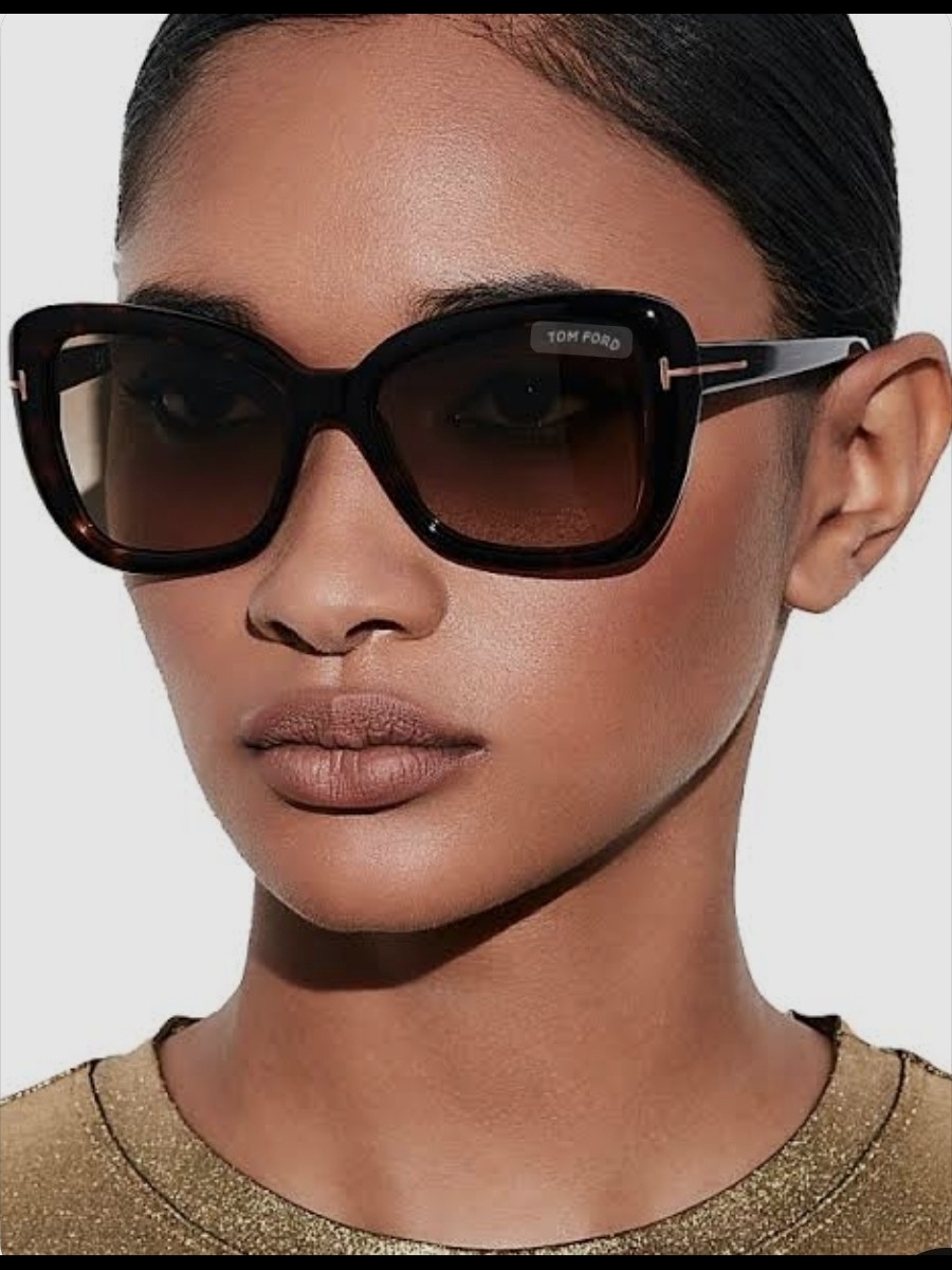 Tom Ford New Maeve Black Butterfly Sunglasses, 55-17-140 Full Inclusion